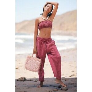 Daily Practice By Anthropologie The Carters CoverUp Tube Top Pants Set XL 252407